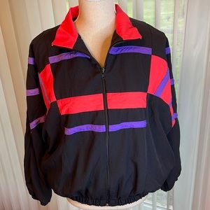 Vintage ‘80s “Warm Up” Hooded Jacket sz M